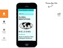 Tablet Screenshot of globalmeditations.com